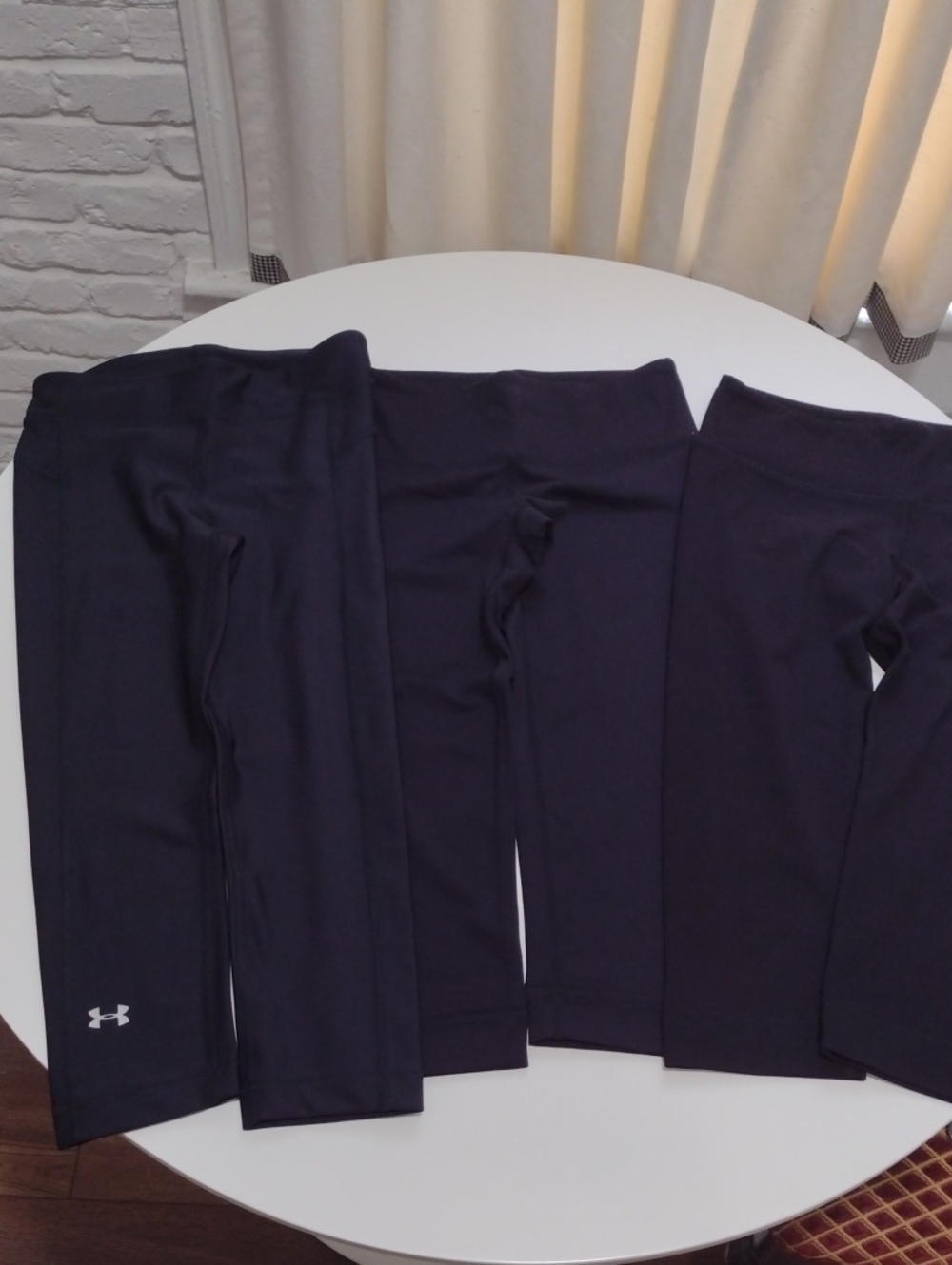 NEW Bundle Set Of 3 Bloch And Under armour Black Compression Capri Pants Size XS